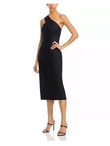 Jay Godfrey Milly Asymmetrical Sheath Little Black Cocktail Dress Size 8 NWT - Picture 1 of 9