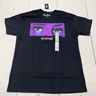 Threadless Black Crying Graphic Print T-Shirt Mens Size Large NEW Spencers