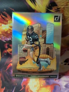2024 Panini Donruss Terry Bradshaw Gran Tamaño Centro Inserto 5 x 7 Nuevo Difícil de Encontrar Raro - Imagen 1 de 2