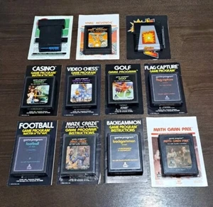 Atari 2600 Games with Manuals Bundle Lot - Picture 1 of 10