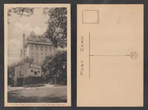 Winnipeg Manitoba Postcard Fort Garry Hotel showing Old Fort Gary Unposted - Picture 1 of 3