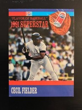 1991 Pepsi Superstar Cecil Fielder #10 Detroit Tigers