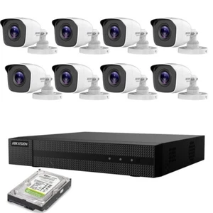 KIT VIDEOSORVEGLIANZA 8 TELECAMERE HIKVISION 5 MPX DVR 8 CANALI 4K HD 2TB - Foto 1 di 7