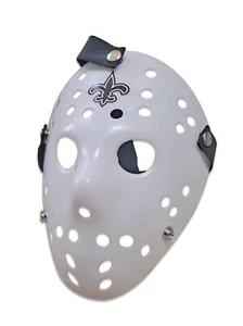 Máscara de Hockey de los New Orleans Saints | Who Dat | Halloween | Jason | Disfraz | Dorado - Imagen 1 de 2