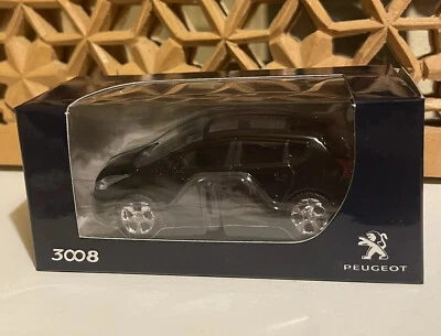 Voiture Miniature Norev Peugeot 3008 1 I noir 1/64 1:64 3 inches Neuf en boîte - Photo 1/3