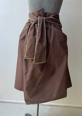 Falda bolsa de papel marrón Marni Foto 1 de 4