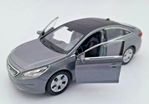 BLITZ VERSAND Hyundai Sonata grau / grey  Welly Modell Auto 1:34 NEU & OVP BOX - Picture 1 of 2