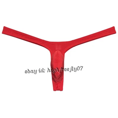 Para Hombres Brillante Bikini Tanga Ropa Interior Sexy Tanga Jockstrap Cobertura Mínima T-Back Foto 1 de 4