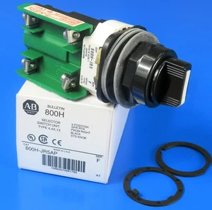 (AMPMECH) ALLEN BRADLEY/ ROCKWELL SWITCH, SELECTOR, AB#800H-JR5AP - Picture 1 of 6