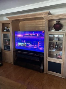 tv entertainment center wall unit, very adjustable may be used for anything!!!!! - Picture 1 of 3