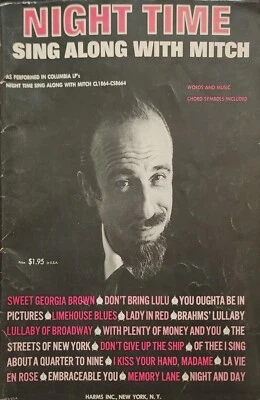 Night Time Sing Along With Mitch Sweet Georgia Piano Ukulele Music Song Book - Image 1 of 4