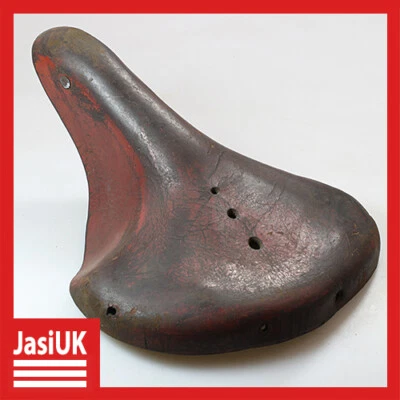 Assento de selim confortável couro marrom antigo para bicicleta bicicleta suspensão suspensa - Imagem 1 de 4