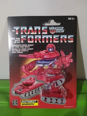 Transformers G1 Reedición Autobot Warpath. Tarjeta nueva sellada Foto 1 de 2