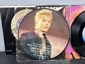 interview with billy idol of generation x 7" picture disc vinyl record VG + READ - Picture 1 of 9