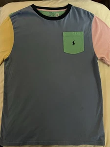 - RALPH LAUREN POLO JUNGEN T-SHIRT BIG HORSE TÜRKIS GRÖSSE XL 18/20 EUC - Bild 1 von 4