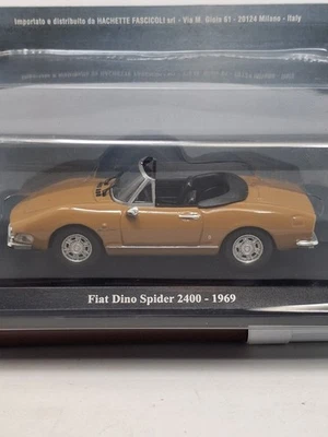 Fiat Dino Spider 2400 cc 1969 Hachette scala 1:43. Nuovo, vintage. - Immagine 1 di 4