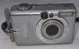 Canon PowerShot S500 Digital Elph 5.0 MP Digital Camera for PARTS OR REPAIR - Picture 1 of 2