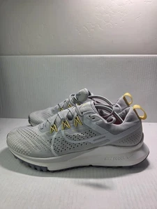 Nike React Pegasus Trail 4 Wolf Grey Pure Platinum Mens Size 11.5 Shoes - Picture 1 of 8