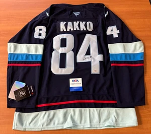 Kaapo Kakko Signed Autographed Seattle Kraken Jersey PSA/DNA COA Size XL - Picture 1 of 3