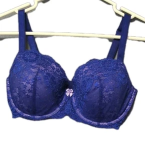 Sujetador Victoria’s Secret Dream Angels Forrado Demi Talla 34DD Púrpura Lila Brillante - Imagen 1 de 9
