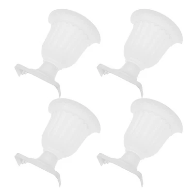  4 Stück Pflanzgefäße mit römischer Säule, halbe Urne, Vintage-Blumenvase zur - Bild 1 von 4