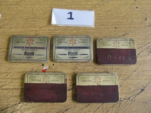 MUELLES DE RELOJ SIRIUS ANTIGUOS, VINTAGE, LOTE DE TRABAJO, PIEZAS DE RELOJ. - Imagen 1 de 9