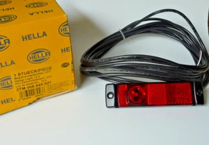 Hella LED Begrenzungsleuchte 12 V ROT für Anhänger Wohnwagen 5m Kabel - Bild 1 von 2