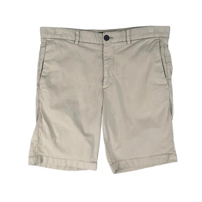 Pantalones Cortos Theory Para Hombre 32 Pergamino Beige Zaine Prenda Teñida Algodón Elástico Chino Foto 1 de 4