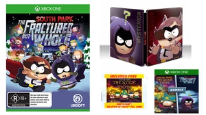 South Park The Fractured But Whole Inc Steelbook + Game Xbox One/One X/Series X - Foto 1 di 18