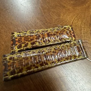 Rolex Daytona Leopard Print Watch Strap 20mmx16mm Genuine Leather 211-518 BDB2 - Picture 1 of 19