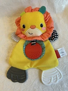 Infantino LION 10” Teether / Security Blanket w/ Crinkle Sound - Picture 1 of 2