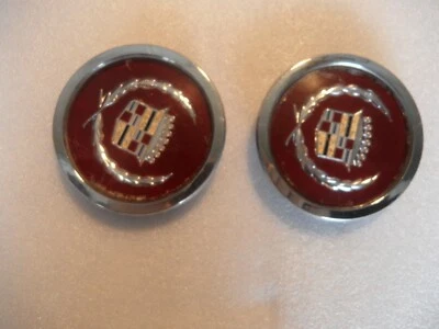 Cadillac P# 1987-92 ABS 6736 C.3 tapacubos original cromado tapa central (2) - bueno Foto 1 de 4