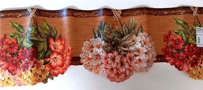 Raymond Waites Esculpido Borde Decorativo Floral Papel Pintado Borde 10 Yardas NUEVO Foto 1 de 3