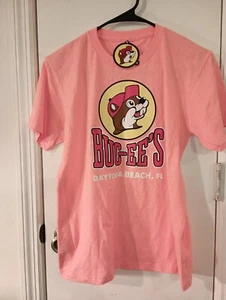Buc-ee's Daytona Beach FL Youth Large Peach Short Sleeve T-Shirt NWT. - Picture 1 of 3