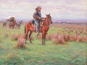 Scena western di Richard Lorenz Western Giclée stampa artistica spedizione gratuita - Foto 1 di 3