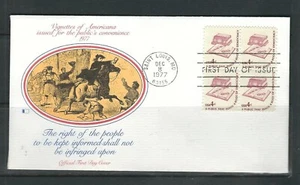US SC # 1585 Book And Eyeglasses FDC . Fleetwood Cachet - Picture 1 of 1