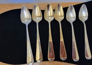 *6 HIC Serrated Grapefruit Spoon Stainless Steel Japan GOLD COLOR - Picture 1 of 4