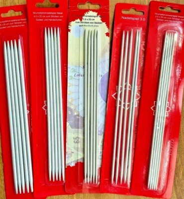 5 Strumpfstricknadeln 2,5 bis 4,5mm Stricknadeln Nadeln20cm lang Strumpfstrickna - Bild 1 von 4