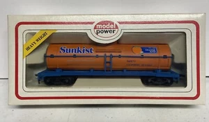 Model Power 8108 HO Chemical Tank Car Sunkist Orange Juice Ontario CA With Box - Picture 1 of 24