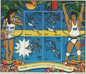 NAURU OLYMPIADE 1996 POSTFRISCH BRIEFMARKENBOGEN - Bild 1 von 1