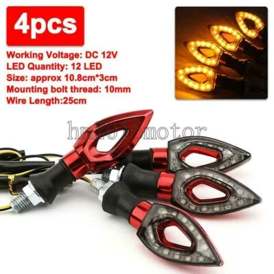 4x Mini Luces LED 4.2" Plástico Para Kawasaki Ninja EX 250R 300 500 600 600R 650R Foto 1 de 4