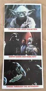 Star Wars Empire Strikes Trading Cards Burger King uncut panel 1980 Boba Fett - Picture 1 of 2