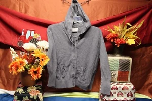 World Wide Sportsman Girls Gray Hoodie Knit Sweater Size X-Large shirt top casua - Picture 1 of 5