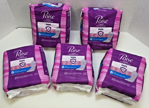 Poise Fresh Protection Pads, #4 Moderate Regular, Pack Of 100 Pads!