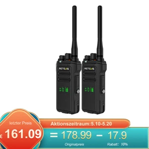 2 * Retevis NR30D IP67 cancellazione rumore ARC4/AES256 UHF DMR radio bidirezionale - Foto 1 di 23