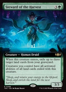 MTG Borderless Commander: Tarkir: Dragonstorm TDC Steward of the Harvest MINT - Picture 1 of 1