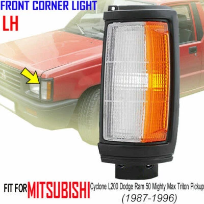 Mitsubishi L200 Dodge Ram50 Clot Mighty Max Strada Front Corner Lights Lamp LH  Foto 1 de 3