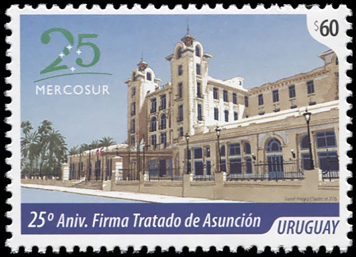 Uruguay 2016. The 25th Anniversary of the Treaty of Asuncion (MNH OG **) Stamp - Image 1 of 1