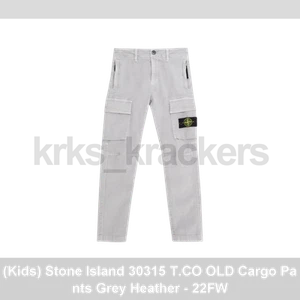 (Kids) Stone Island 30315 T.CO+OLD Cargo Pants Grey Heather - 22FW - Picture 1 of 4