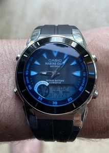 CASIO Marine Gear WR 100M Illuminator Watch Unisex Tide Graph Moon Phase MRP-700 - Bild 1 von 7